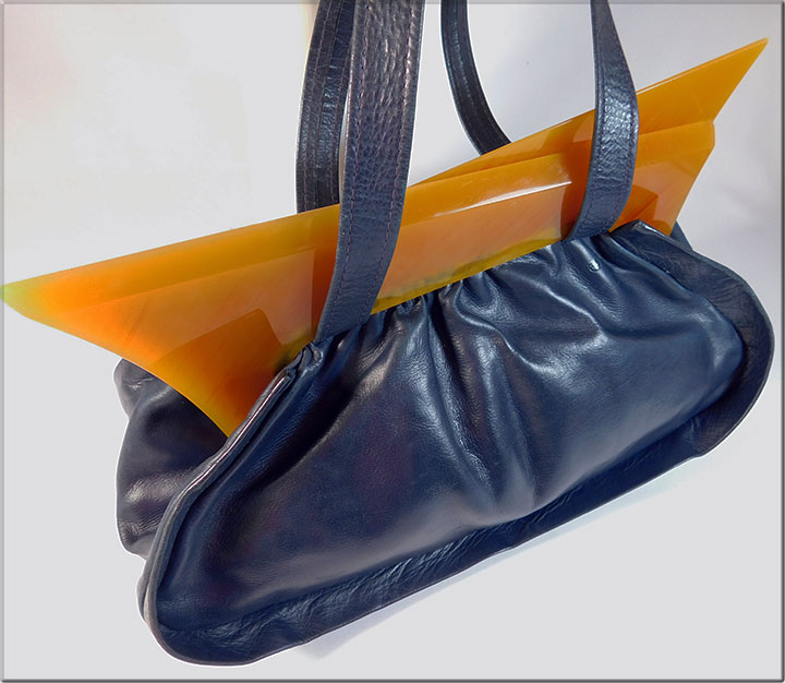 Vintage 80s Black Leather Clutch Bag Leather Purse Shoulder 
